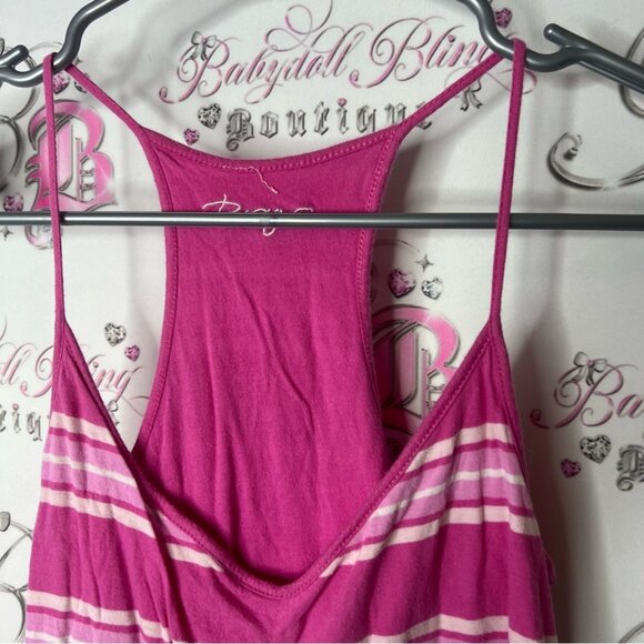 Roxy tank top stripes candy Colors strappy pink and White Striped beach surf - Picture 4 of 8